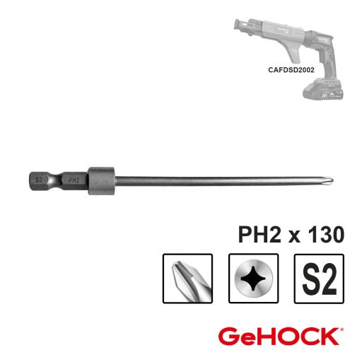 Μύτη Kατσαβιδιού 1/4″ PH2x130mm για το CAFDSD2002 GeHOCK