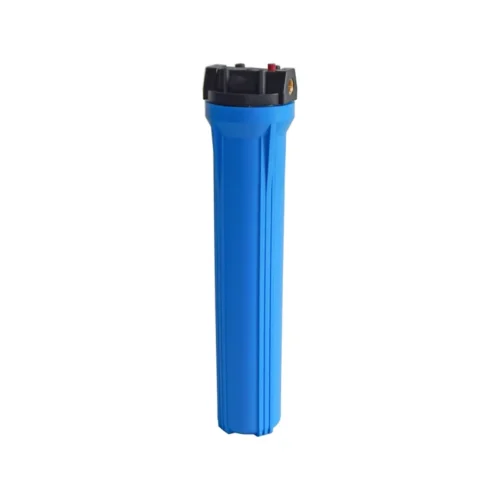 EW-021-0600-SITE Μονή φιλτροθήκη 2Μ μπλε slim 20″ – 1/2″ με ορειχάλκινο σπείρωμα