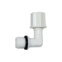 Ρακόρ πλαστικό γωνία Jaco 1/4″ αρσ. – 1/4″ σωλ. βιδωτό