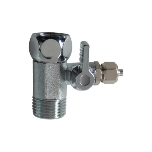 Κλέφτης 1/2″ με ενσωματωμένο βανάκι 1/4″ βιδωτό