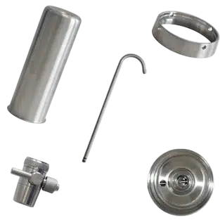 Κάτω βάση 1/4″ (είσοδος-έξοδος) για συσκευή άνω πάγκου slim line πλαστική